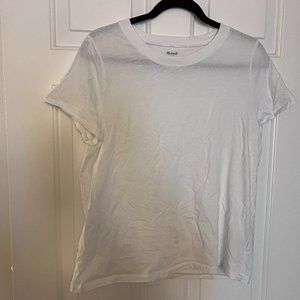Madewell White Whisper Crew Neck Tee Large